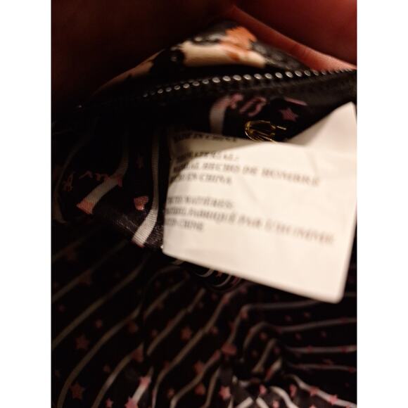 Betsey Johnson Leopard Print Satchel with Black Accents - Picture 8 of 11